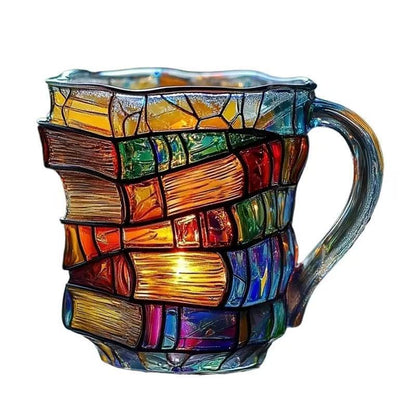 Kreative Buchstapel Tasse Brehn