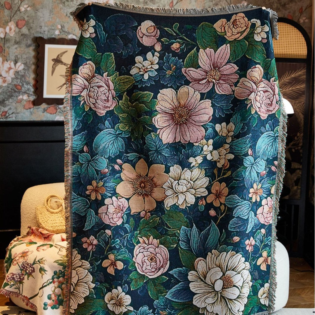 Blumenkünstlerische dekorative Wurfdecke