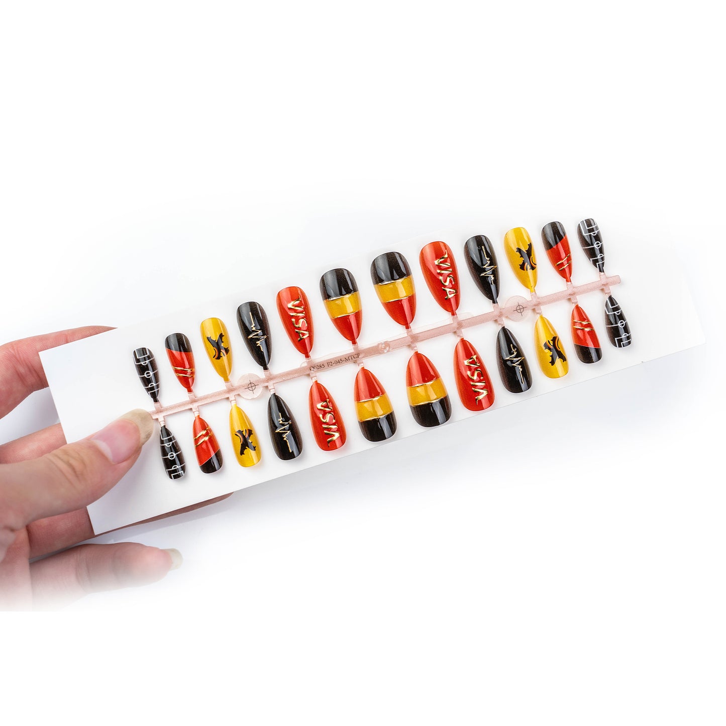Glamouröser Sportliches Kunstnagelset Brehn