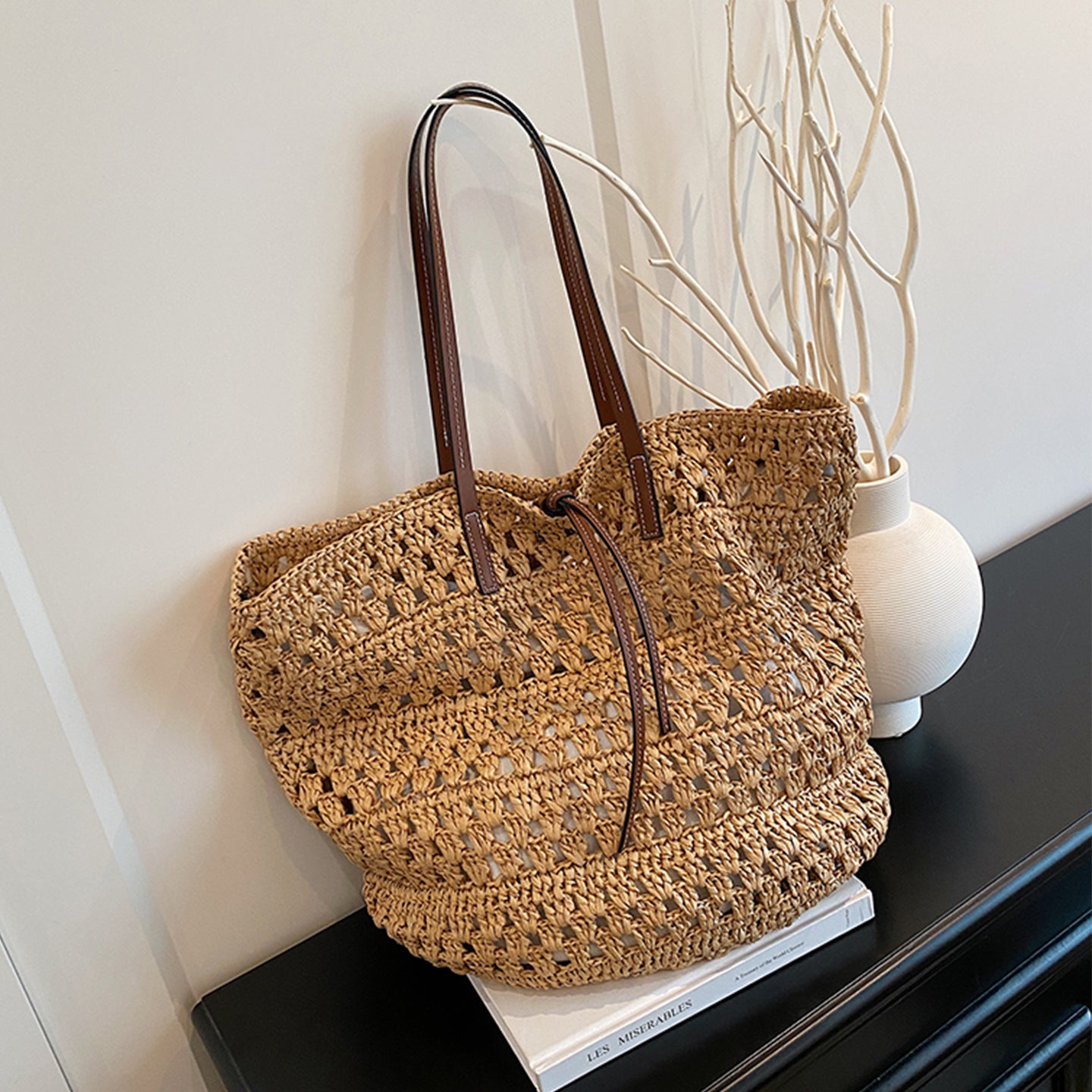 Handgewebte Makramee Strandtasche Brehn