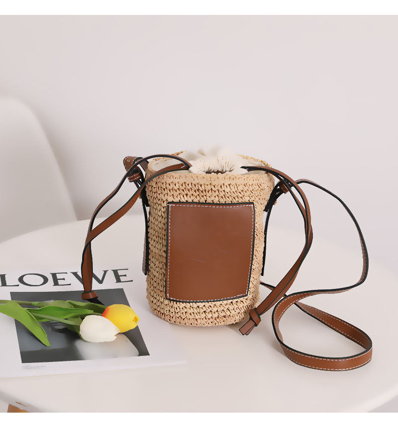Modische Rucksacktasche Aus Geflochtenem Material Brehn
