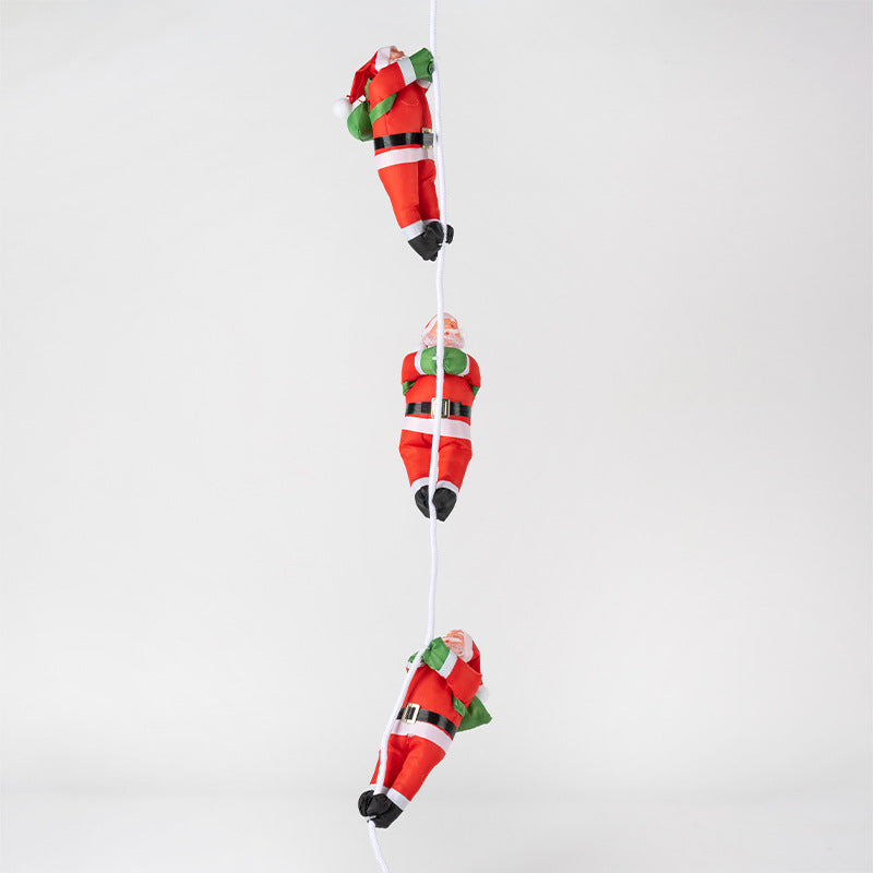Dekorative Weihnachtsmann Figur mit beweglichen Armen