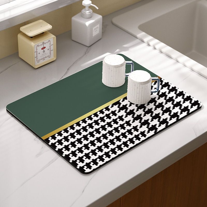 Moderne Schachbrettmuster Küchenmatte