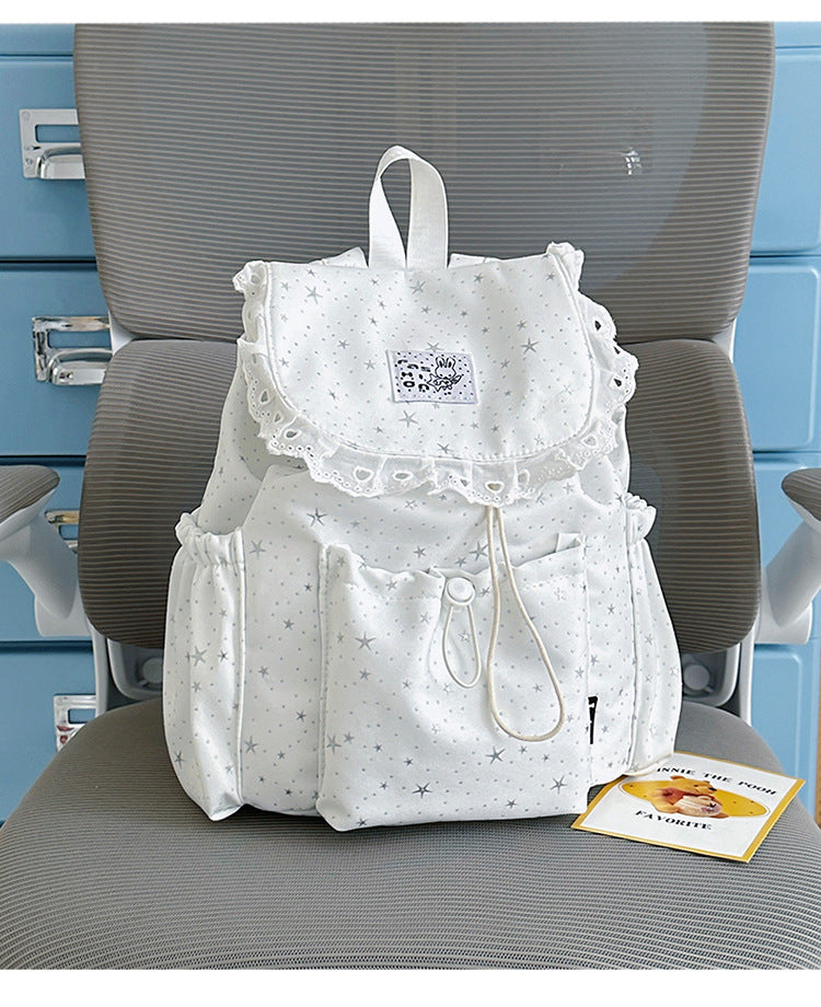 Sternenprint Rüsch-Rucksack Brehn