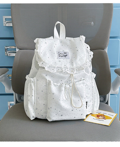 Sternenprint Rüsch-Rucksack Brehn