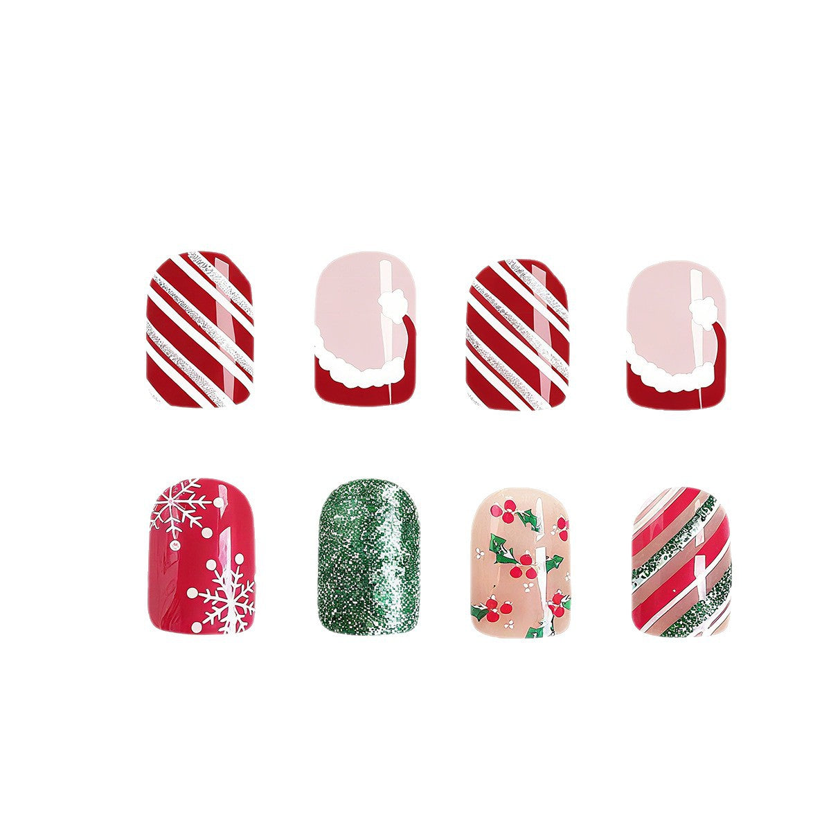Kunstnagelset mit festlichem Weihnachtsdesign und kreativen Motiven Brehn 1788236745