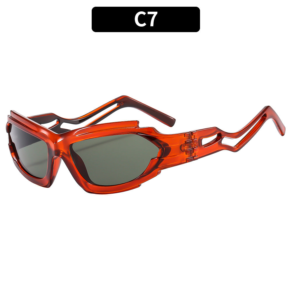 Aktiver Stil Stylische Sportliche Schild Sonnenbrille