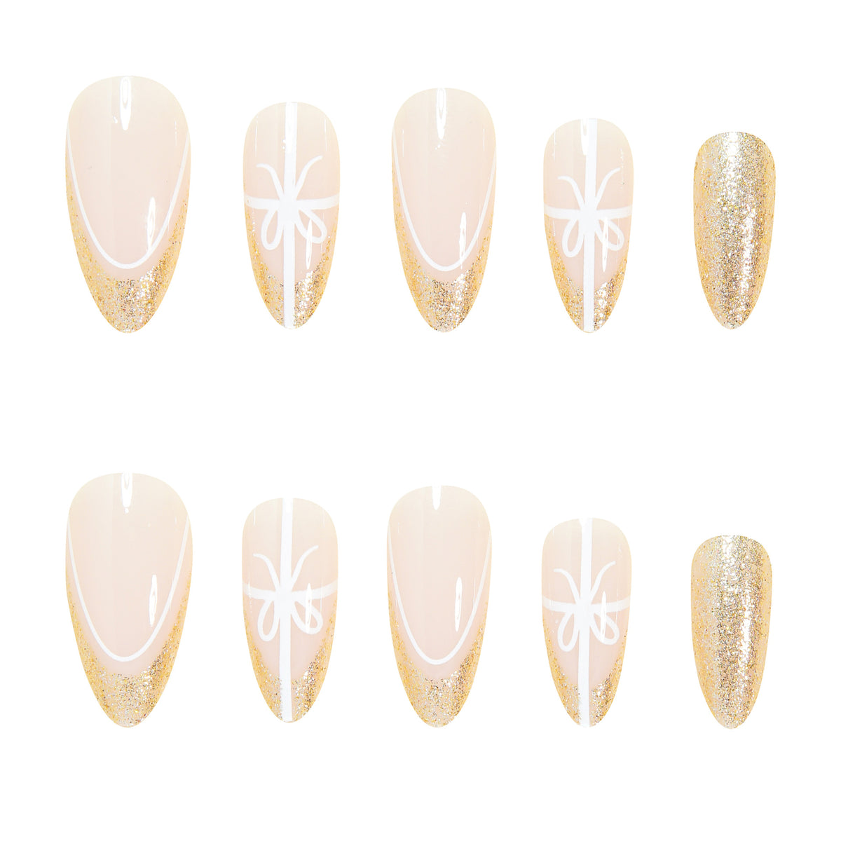 Elegante Stiletto Press-On-Nagelspitzen Brehn