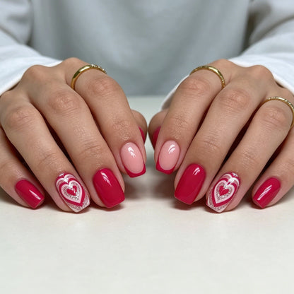 Herz-inspiriertes Nagelkunst-Kit Brehn