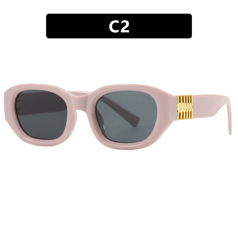 Damen modische Sonnenbrille mit einzigartigem, geometrischem Design und eleganten Akzenten Brehn