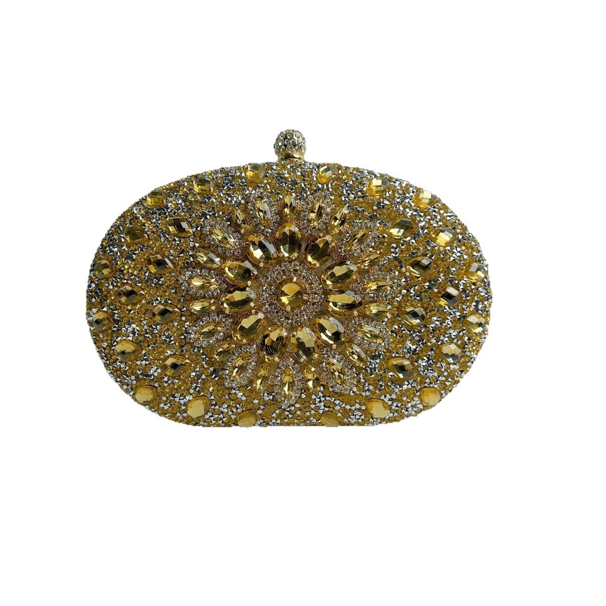 Verschnörkelte Kristallabend-Clutch