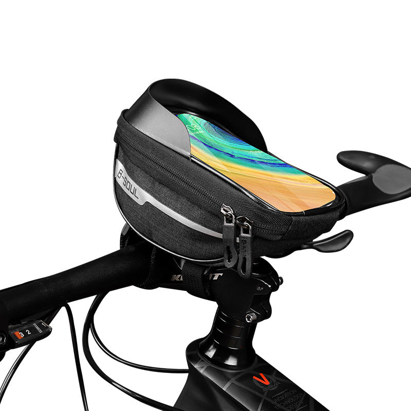 Touchscreen-Lenker-Handytasche mit wasserdichtem Gehäuse und reflektierendem Streifen Brehn