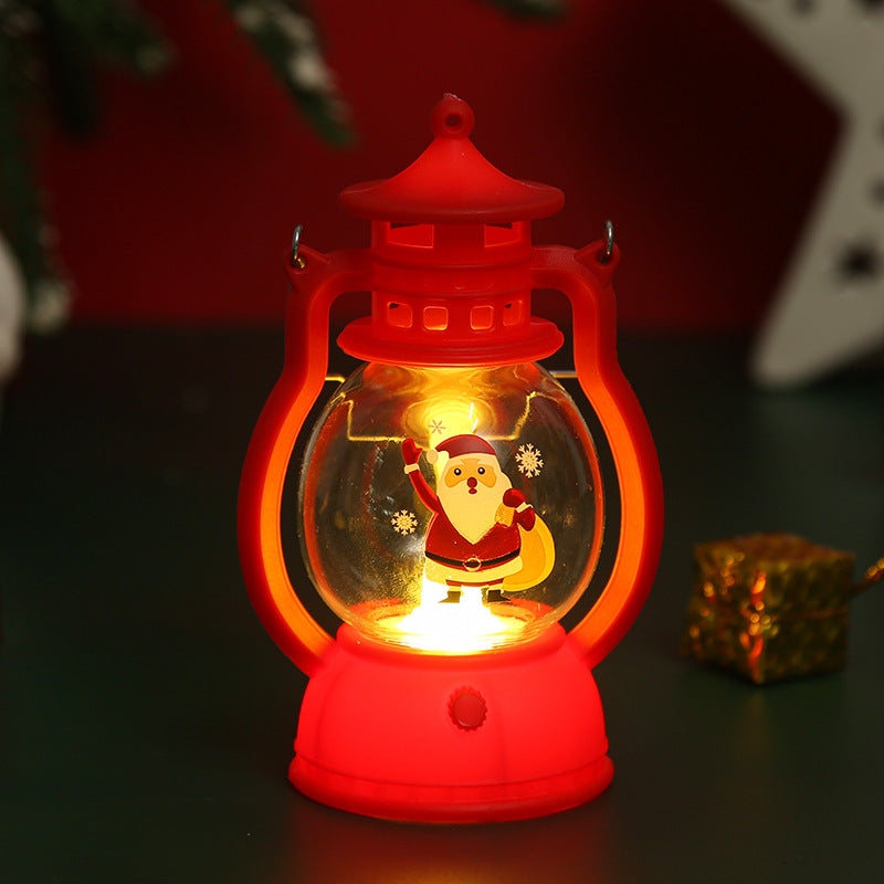 Dekorative Weihnachtslaterne mit Weihnachtsmann-Motiv Brehn