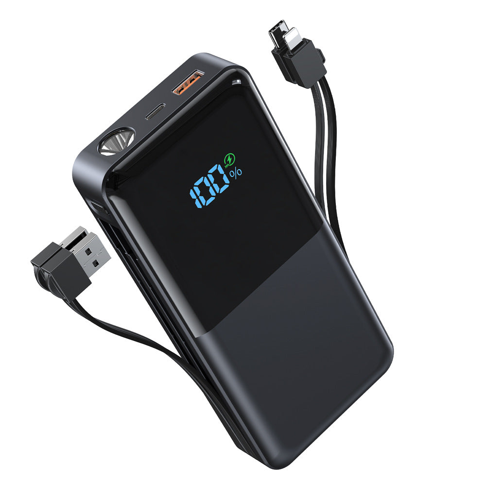 Tragbare Powerbank mit Integriertem Led-Display und Schnellladefunktion Brehn