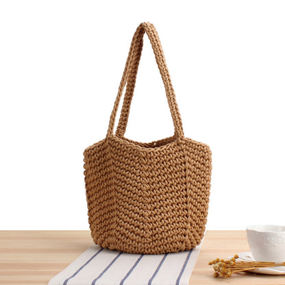 Handtasche Aus Handgefertigtem Makramee mit Strukturiertem Design Brehn