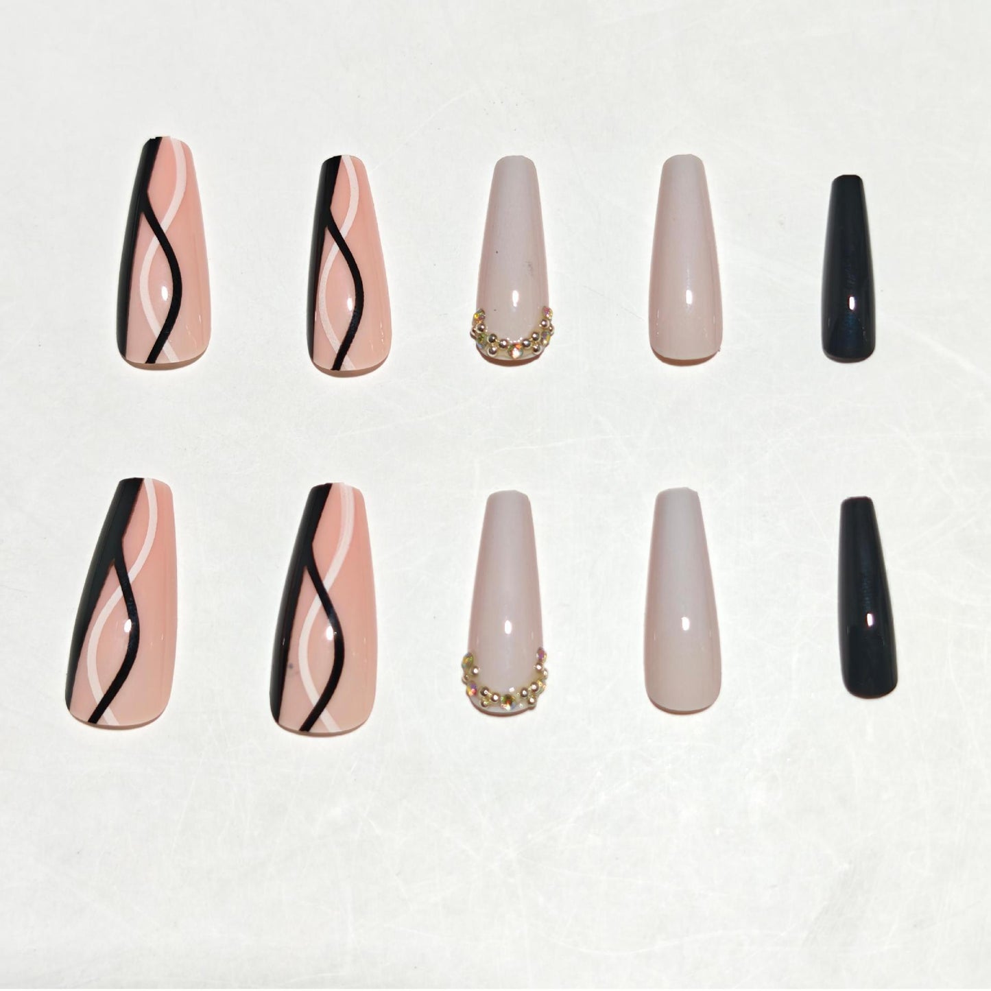 Elegante Stiletto-Nagelkunstverlängerungen Brehn