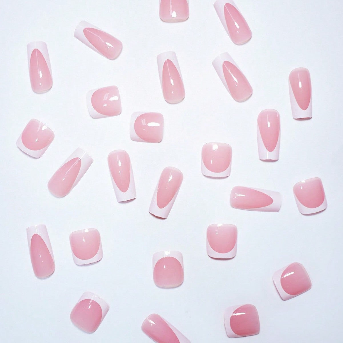 Premium French Tip Press-On Nail Set Brehn