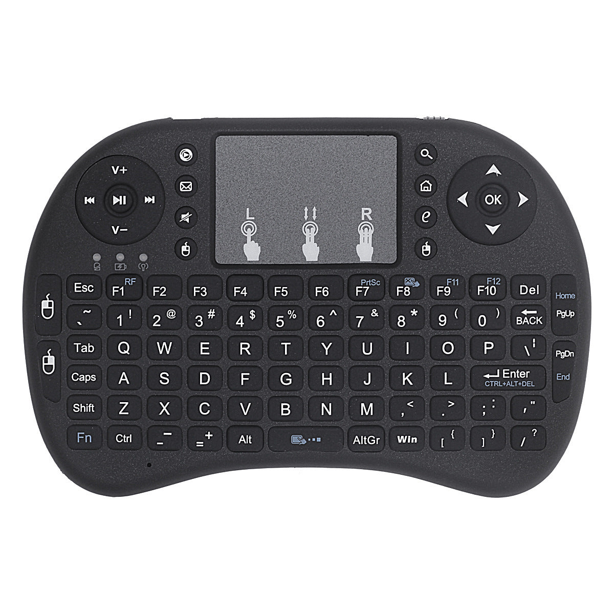 Hintergrundbeleuchtet Drahtlos Mini Tastatur mit Touchpad Brehn