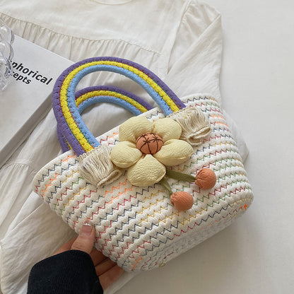 Dekorative Häkel-Handtasche