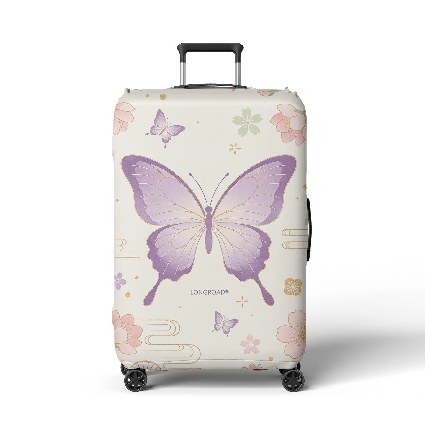 Damen Reisekoffer Brehn Blumendesign mit verstellbarem Griff