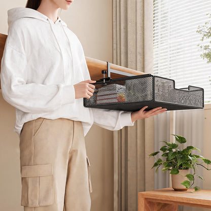 Clamp-Montierter Unter-Tisch Gleitender Netz Speicher Schubladen Organizer