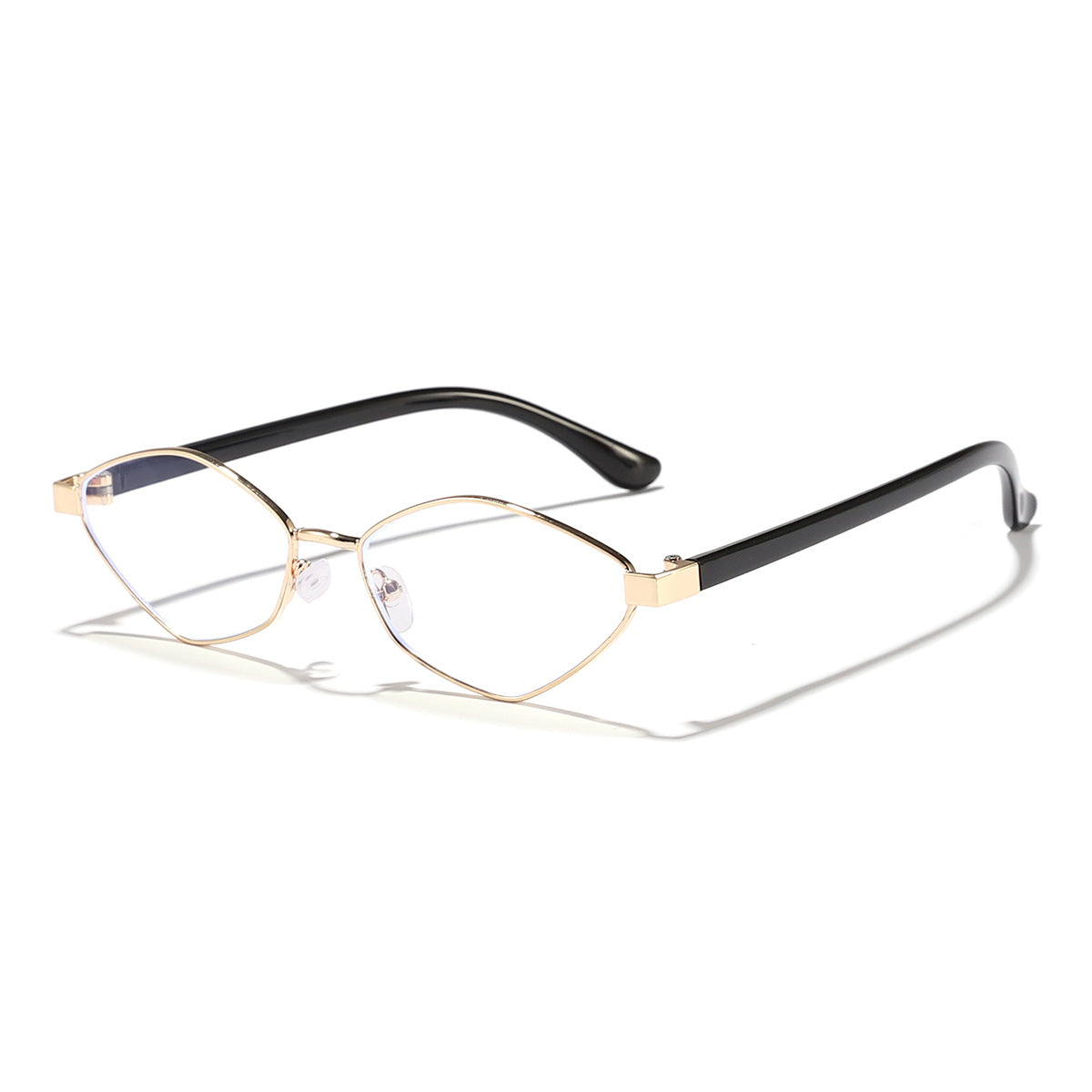 Damen Katzenaugen Sonnenbrille mit braunen Gläsern und elegantem Metallrahmen Brehn