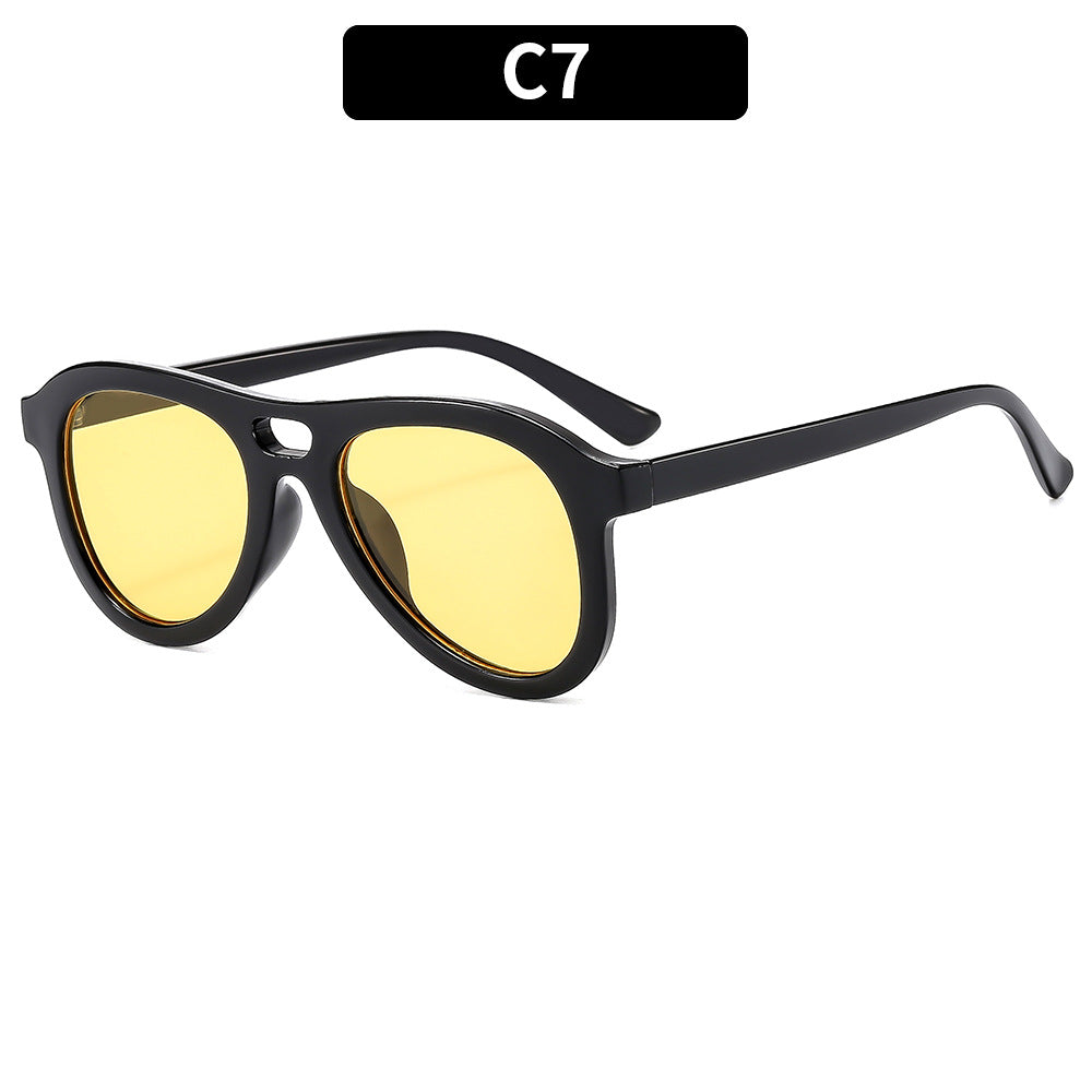 Vintage-inspirierte übergroße Sonnenbrille