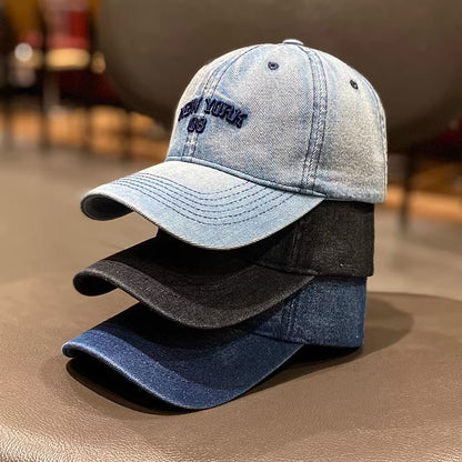 Damen Vintage Denim Baseball Cap Brehn