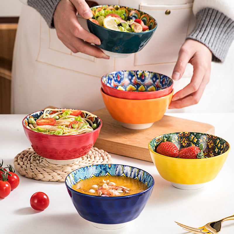 Dekoratives Artisan Abendessen Schalen Set