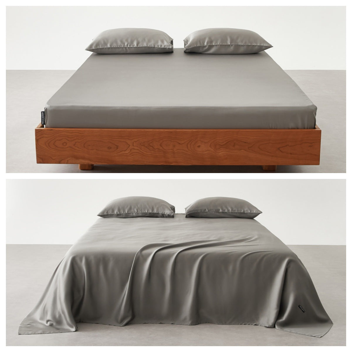 Premium Satin Bettlaken Set