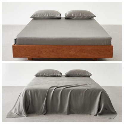 Premium Satin Bettlaken Set