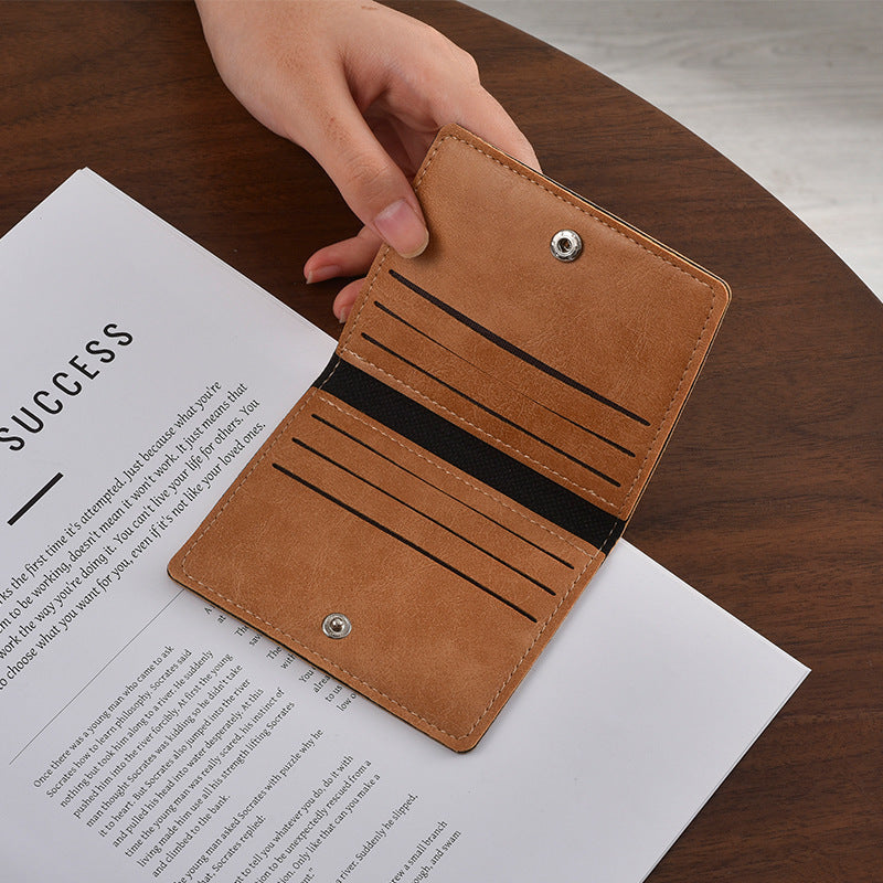 Kompakte Leder Reisebrieftasche Brehn