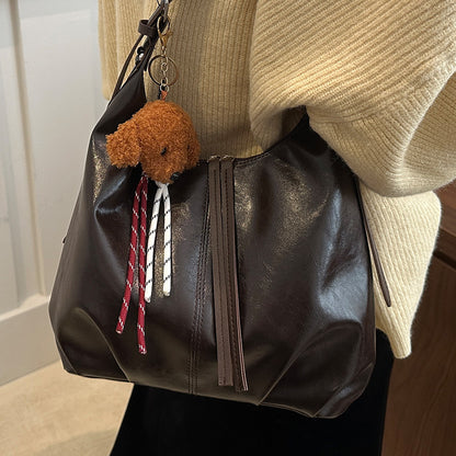 Faux Leder Bucket Bag