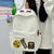 Stylische bestickte Patch-Rucksack