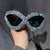 Damen extravagante Sonnenbrille mit funkelndem Kristallbesatz Brehn