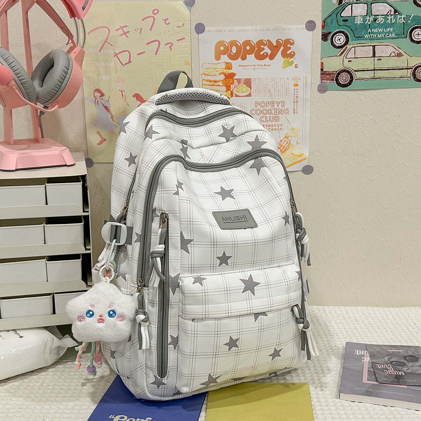 Vielseitiger Rucksack mit Sternenmuster Brehn