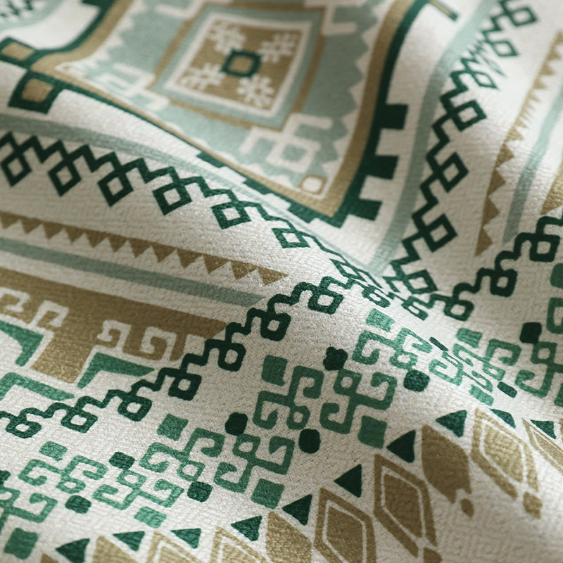 Rechteckige Tischdecke im Boho-Ornament mit Leinenoptik Brehn