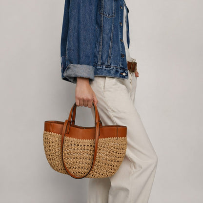 Gewebte Strandtasche