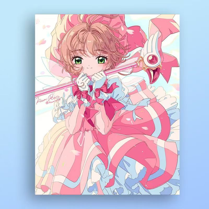Anime-inspirierte Illustrationskunstdruck Brehn