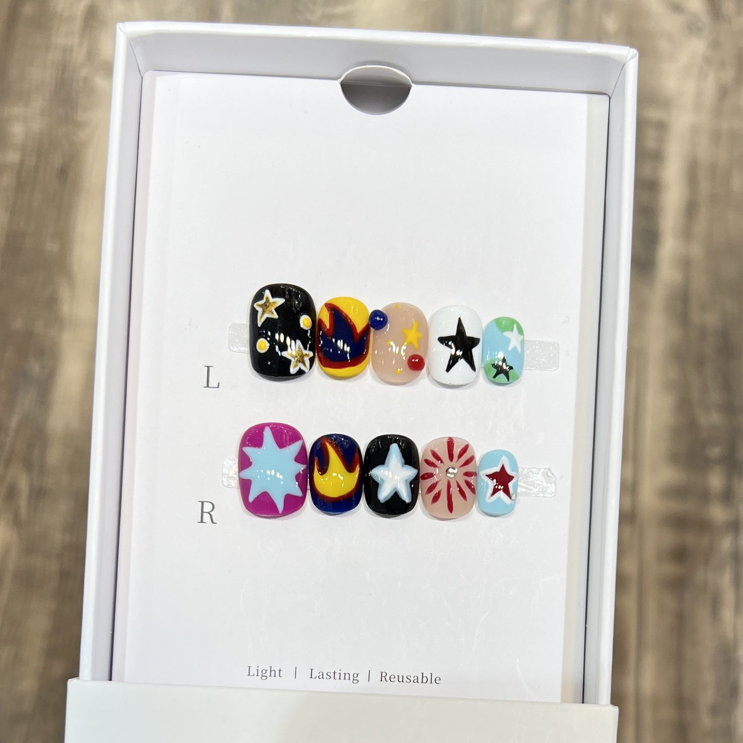 Cosmic-Themen Press-On Nagelkunst Set Brehn