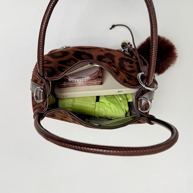 Suede Craft Handtasche