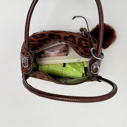 Suede Craft Handtasche