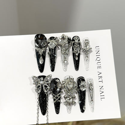 Dekoratives Strass-Haarspangen-Set