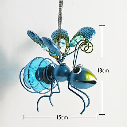 Verspielt hängendes Glas Bienen Solargartenlaterne Ornament Brehn