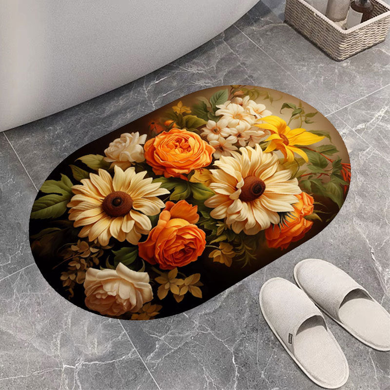 Blumenmuster Badematte Brehn