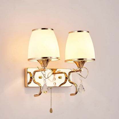 Elegante doppelte Schattierung Wandleuchte