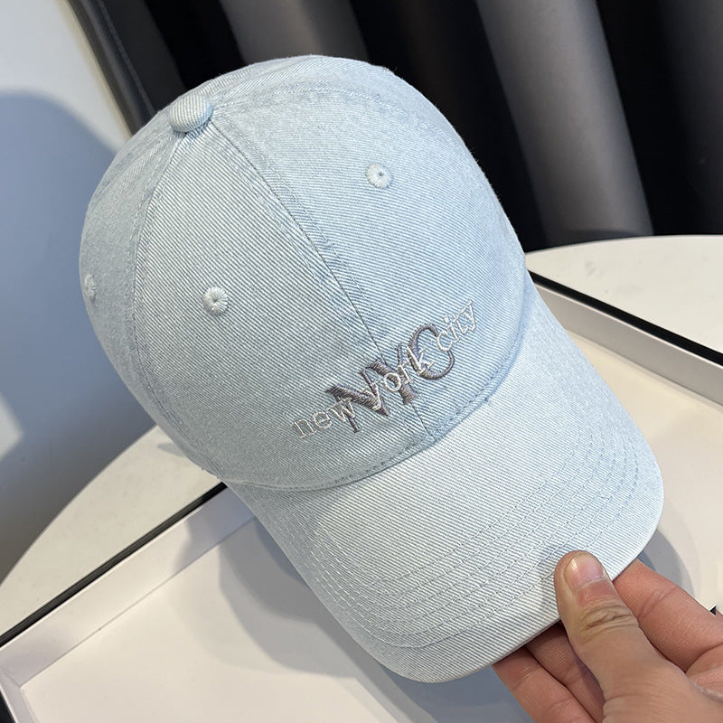 Damen Stilvolle Denim Baseballmütze Brehn