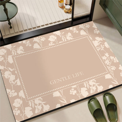 Elegante Vintage Blumenmuster Bereichsmatte
