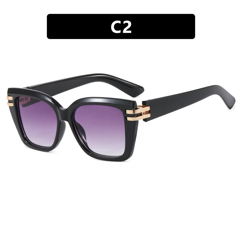 Damen stylish oversized Sonnenbrille mit luxuriösen Details Brehn
