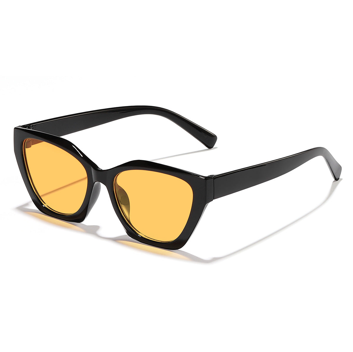 Damen geometrische Sonnenbrille mit modernem, hypoallergenen Kunststoffrahmen Brehn